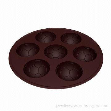 3D football silicone chocolate molds